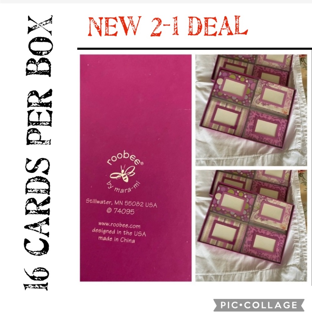 2-1 NEW Roobee by mara mi note cards| blank area